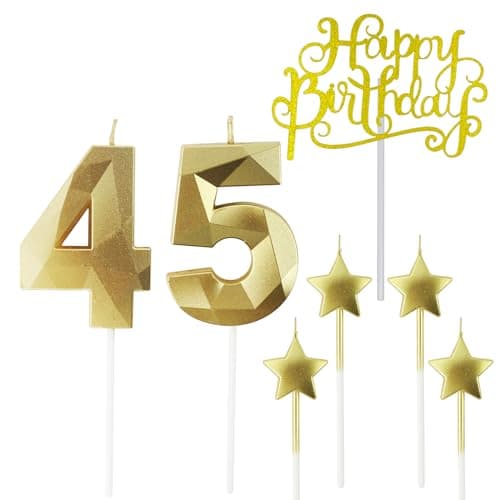 Personalized 3D Diamond Shaped Birthday Candles