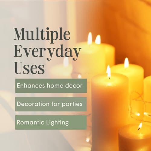 Mister Candle Ivory Dripless 3 Inch Pillar Candles Set of 3