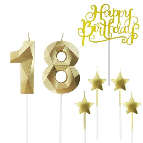 Personalized 3D Diamond Shaped Birthday Candles