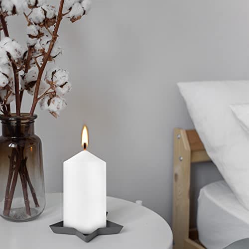 20-Pack High White 2x4 Unscented Pillar Candles Ideal for Weddings & Emergencies
