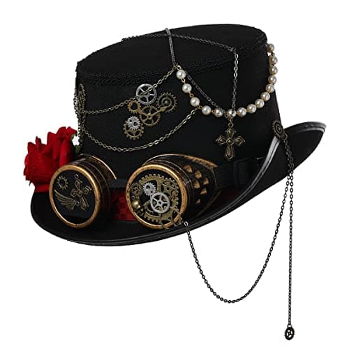 BLESSUME Steampunk Top Hat for Halloween Party
