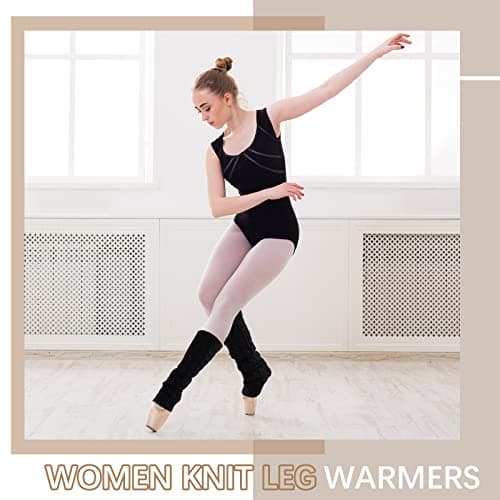 Satinior Women's Cable Knit Leg Warmers Winter Knee Stockings Cuffs