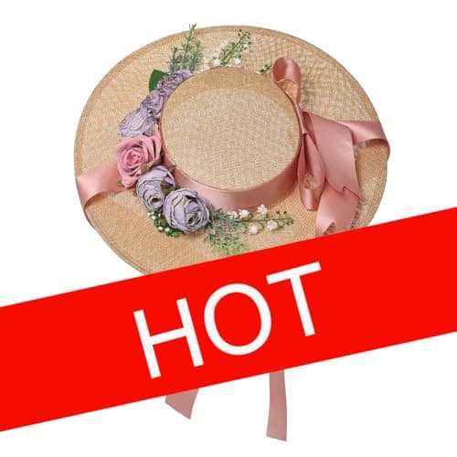 COSDREAMER Victorian Style Sun Hat for Women and Girls