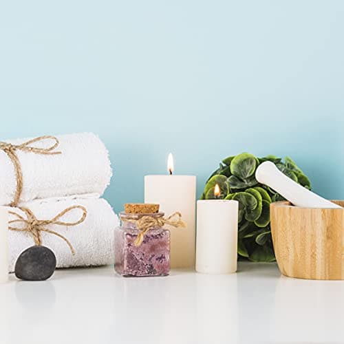 12 Pack 2x3 Inch Smokeless Dripless White Pillar Candles for Home & weddings