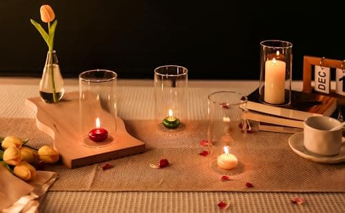 CYS D-3" H-6" Glass Hurricane Candleholder Clear Chimney Shade