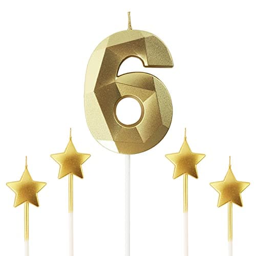 Personalized 3D Diamond Shaped Birthday Candles