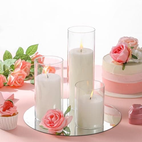 Slim Candle Wedding Valentine's Day Centerpieces