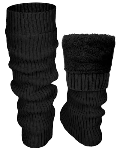 Shihanee Women's Fleece Lined Leg Warmers for Everyday Wear and Skating