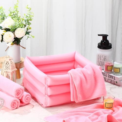 Light Pink 12PC Girls Foot Spa Kit & Towels for Spa Party Sleepovers