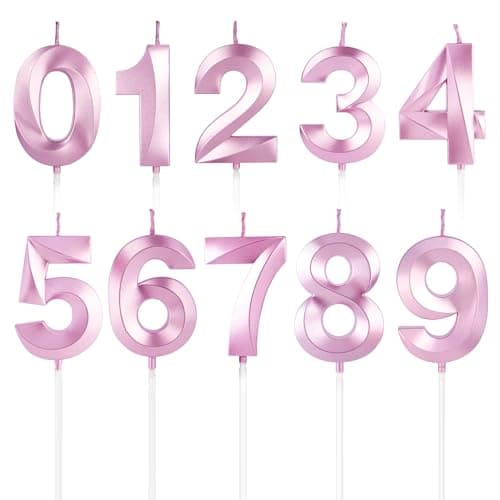 BEAN LIEVE Number Birthday Candles (Champagne Gold)