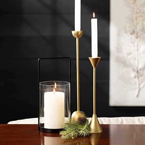 Sullivans Vance Kitira 6-Inch Off-White Unscented Pillar Candles Set of 2
