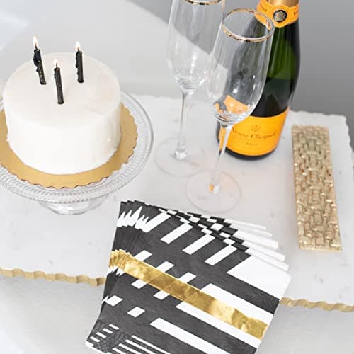 Papyrus Black & White Birthday Candles (12-Count)