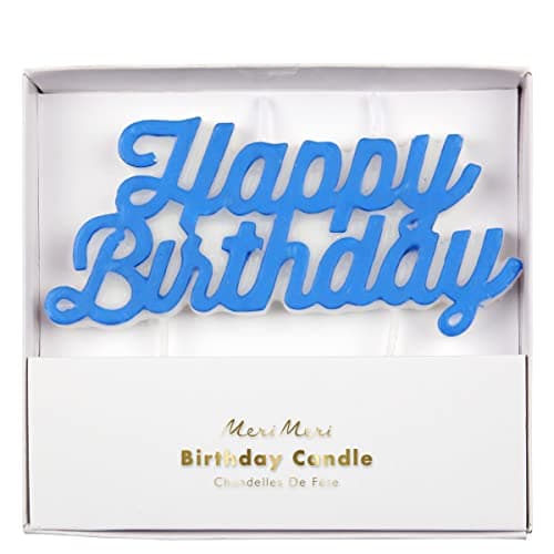 Meri Meri Unscented Happy Birthday Text Candles (Pack of 1)