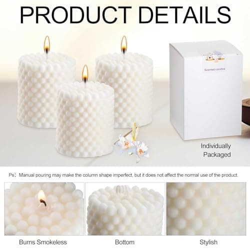 Decorative Scented Pillar Candles for Celebrations