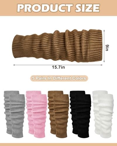 Women's Fleece Lined Leg Warmers for Winter Skating and Daily Wear
