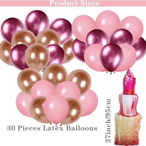 46 Piece Spa Theme Balloon Decorations for Birthday Parties and Sleepovers