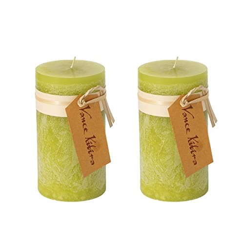 Sullivans Vance Kitira 6-Inch Off-White Unscented Pillar Candles Set of 2