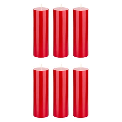 Premium Hand-Poured Unscented White Pillar Candle, 2" x 6" - Home Décor Events
