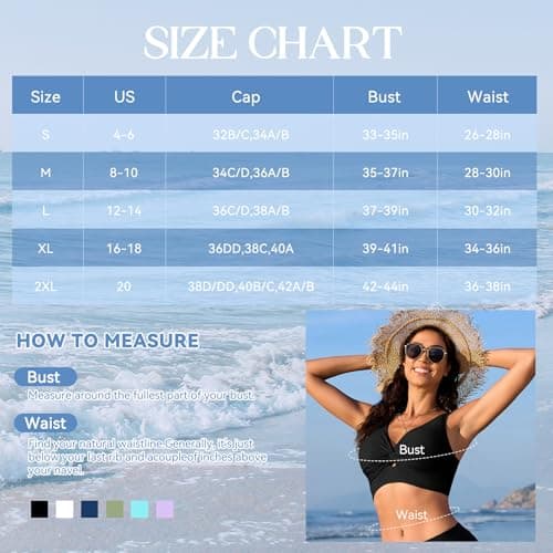 Zando Women's V-Neck Criss Cross Full Coverage Bathing Suit