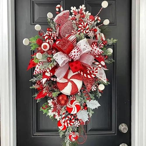 Christmas Door Swag Garland for Front Door Decor