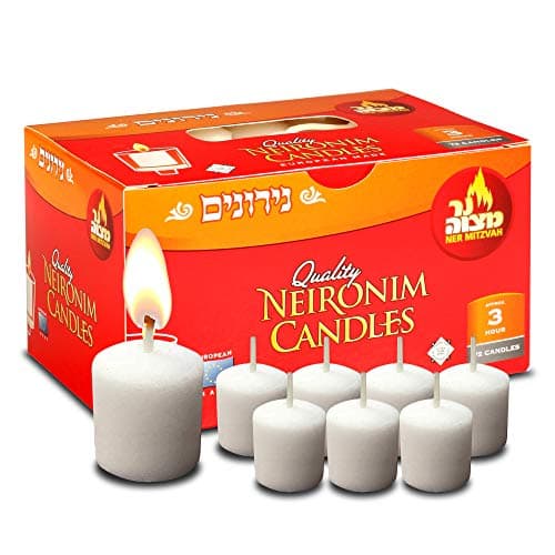 Ner Mitzvah 3-Hour Neironim Shabbat Candles - 72 Count