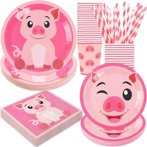 Spa Birthday Party Decorations, 120PCs Disposable Tableware | Relaxing Supplies for 24 Guests