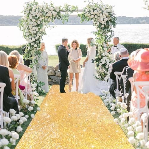 Glitter Aisle Runner for Wedding, Party and Decoration