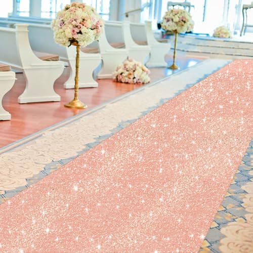 Sequin Aisle Runner for Wedding Ceremony