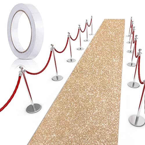 Tatuo Carpet Runner Runway Rug for Prom, Wedding, Christmas Party, Outdoor, Indoor Hallway
