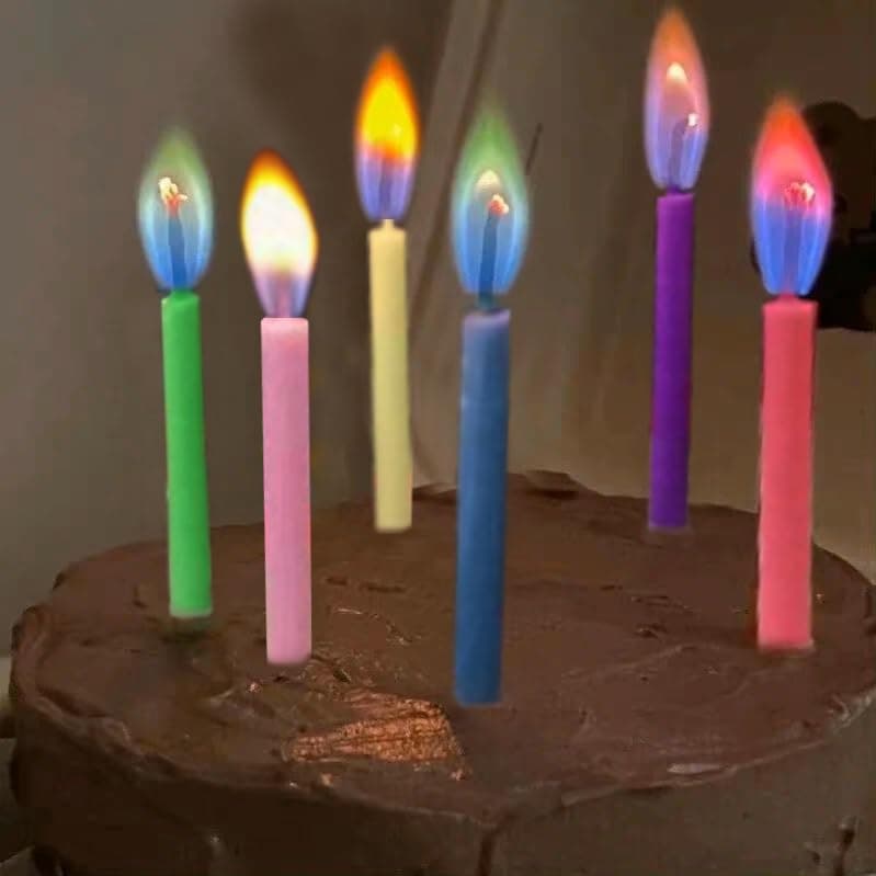 Happy Birthday Cake Candles with Colorful Holders for Magical Celebrations (12)
