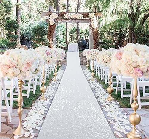 Sequin Aisle Runner for Wedding Ceremony Decorations