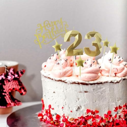 Personalized 3D Diamond Shaped Birthday Candles