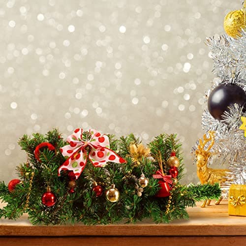 28 Inch Faux Pine Greenery Swag for Christmas Mailbox and Door Decorations