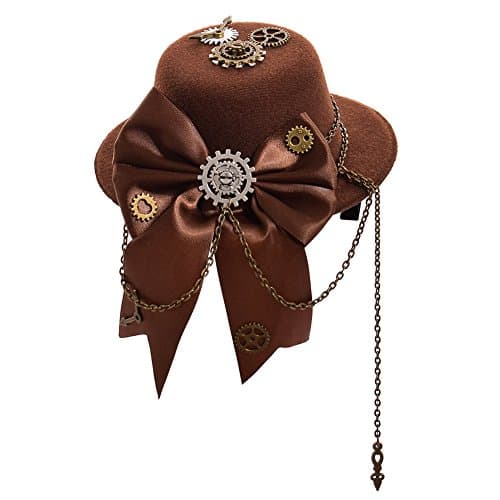 GRACEART Steampunk Mini Top Hat for Women's Costumes