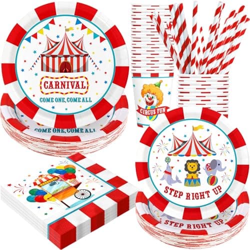 Spa Birthday Party Decorations, 120PCs Disposable Tableware | Relaxing Supplies for 24 Guests
