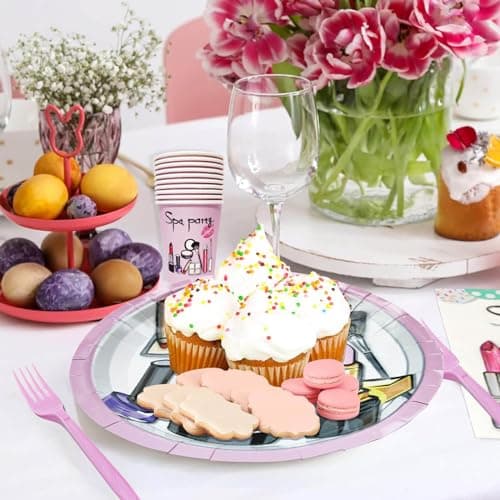 Refined Spa Party Decor Kit for Girls Makeup Spa Day Birthday