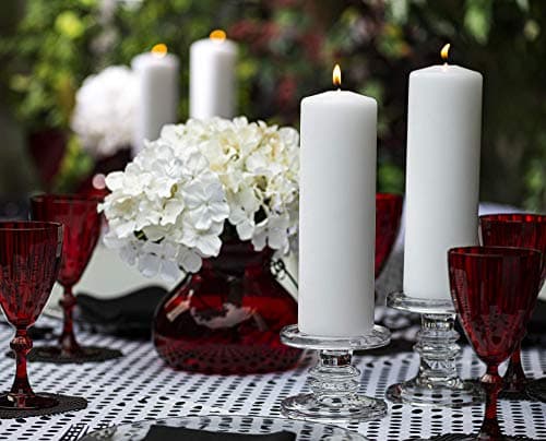 BOLSIUS White Pillar Candle - 115 Hours Burn Time, Premium Quality