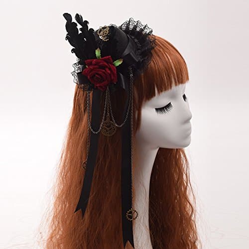 GRACEART Steampunk Mini Top Hat for Women's Costumes