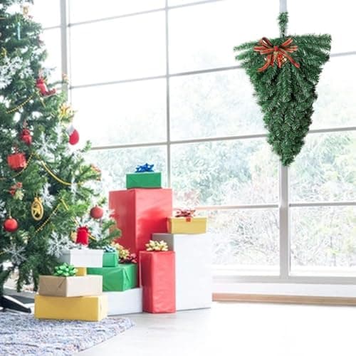 Faux Pine Teardrop Christmas Swag, 18inch, 2PCS Mantle Decor