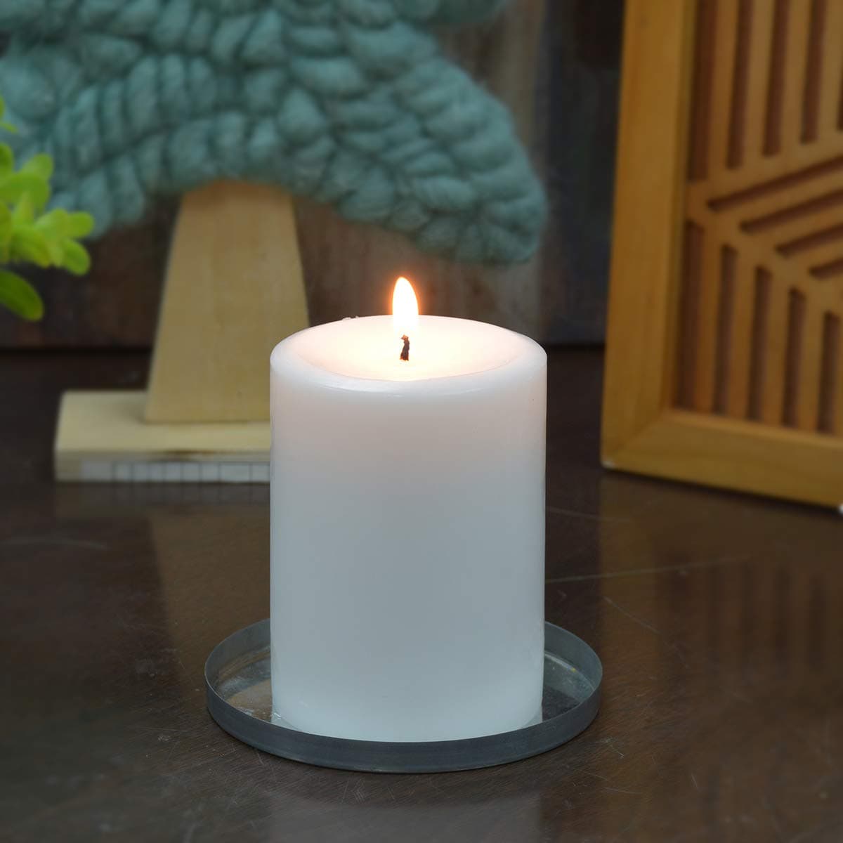 White 6 Inch Pillar Candle