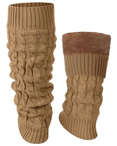 Shihanee Women's Fleece Lined Leg Warmers for Everyday Wear and Skating