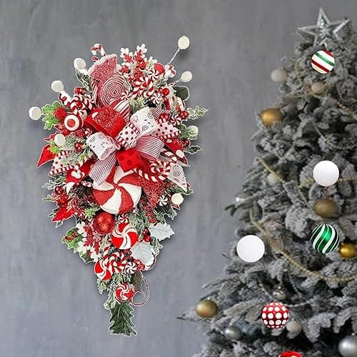 Christmas Door Swag Garland for Front Door Decor