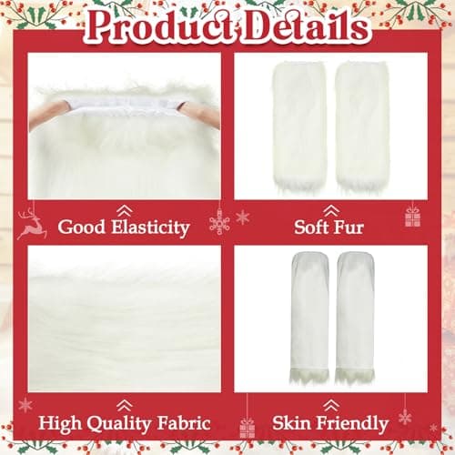 Century Star Warm Furry Leg Warmers for Women Halloween Costumes