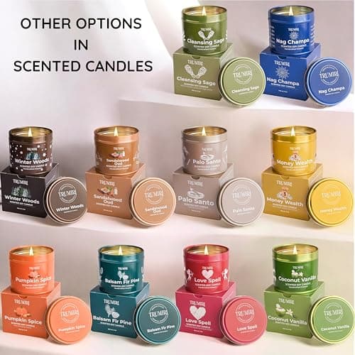 Nag Champa 5oz Soy Candle - Natural Organic Aromatherapy for Home - Velas Aromáticas