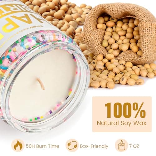 Vanilla Cream Birthday Candle for Women