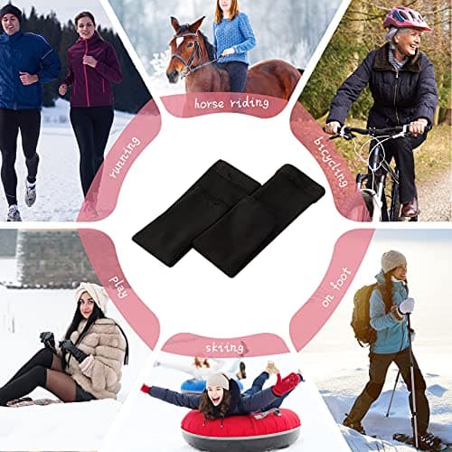 Winter Fleece Leg Warmers for Women - 2 Pairs