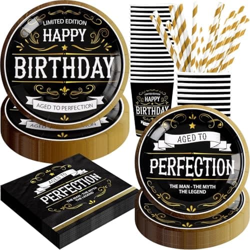 Spa Birthday Party Decorations, 120PCs Disposable Tableware | Relaxing Supplies for 24 Guests