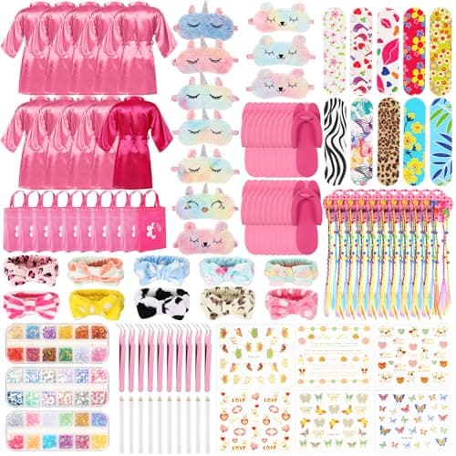 Toulite 10 Sets Spa Birthday Party Supplies for Girls, Kids