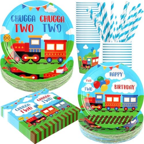 Spa Birthday Party Decorations, 120PCs Disposable Tableware | Relaxing Supplies for 24 Guests