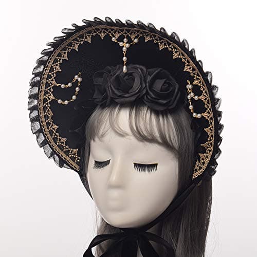 COSDREAMER Victorian Lace Flowers Sun Hat for Girls & Women